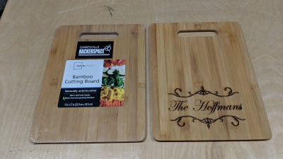 Cutting Board with Final Product